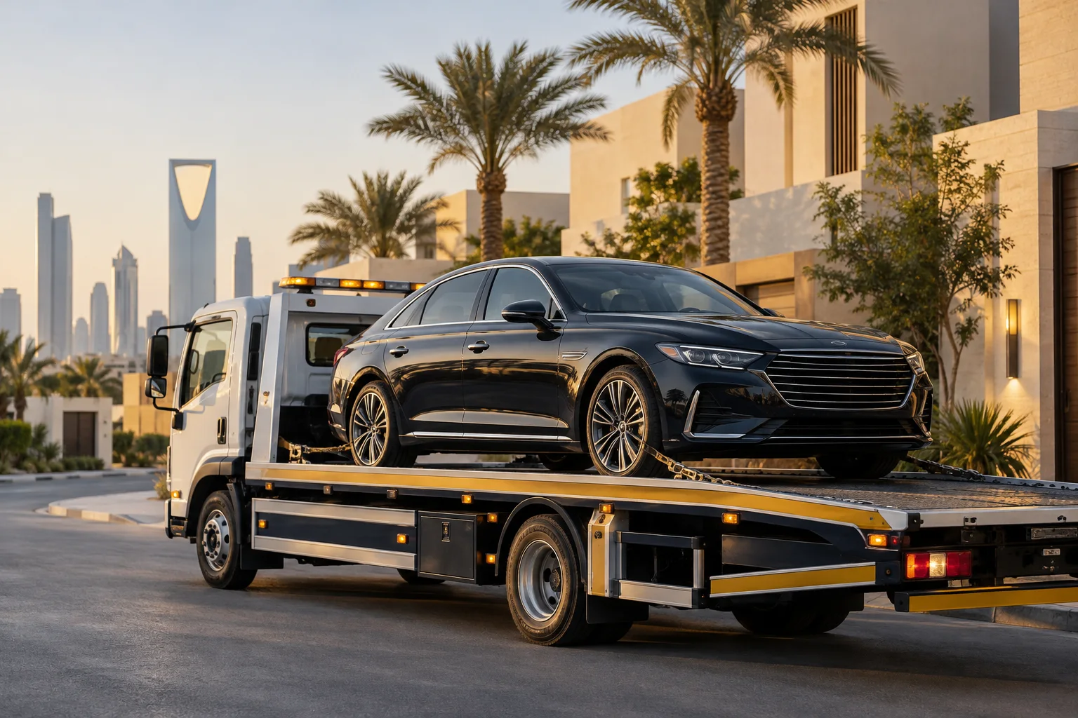 سطحة نقل سيارات في سكاكا